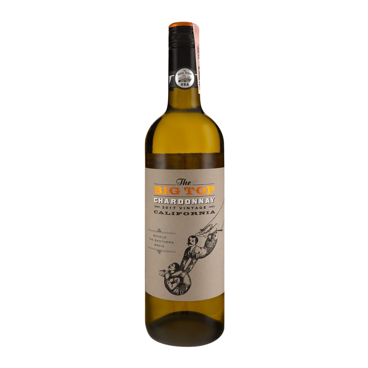 Big Top Вино The Chardonnay біле сухе 13% 0,75л