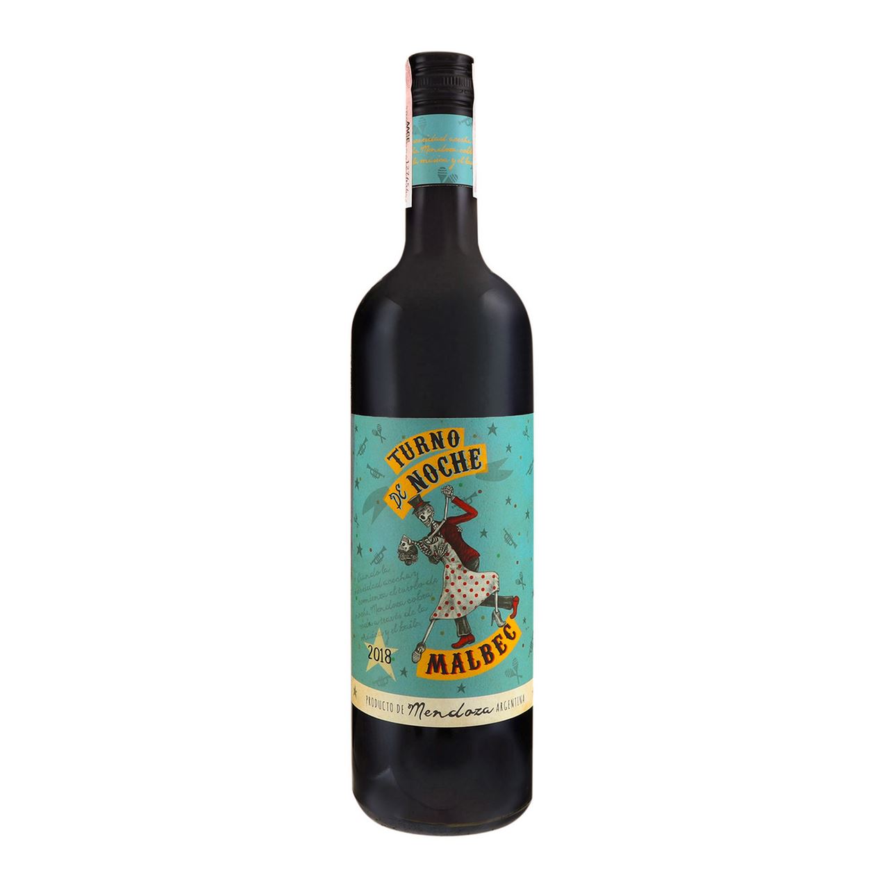 Turno de Noche Вино Malbec червоне сухе 14% 0,75л