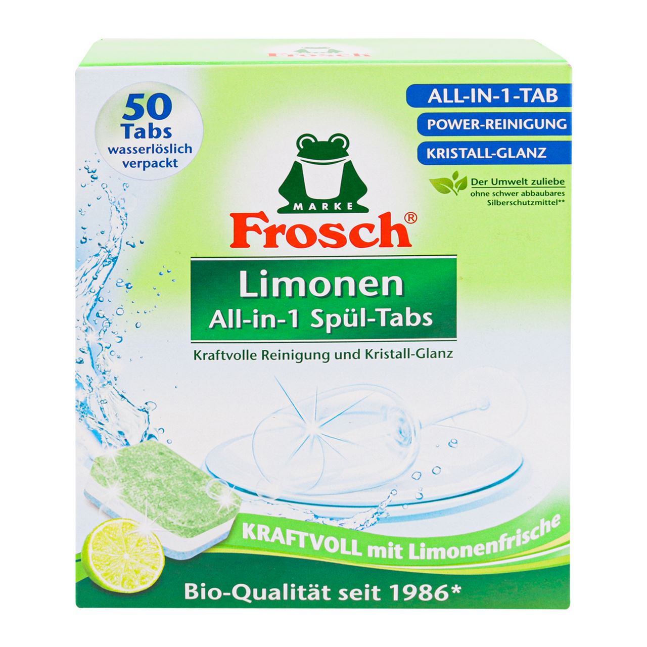 Frosch Таблетки д/посудомийних машин All-in-1 Лимон 50шт/уп