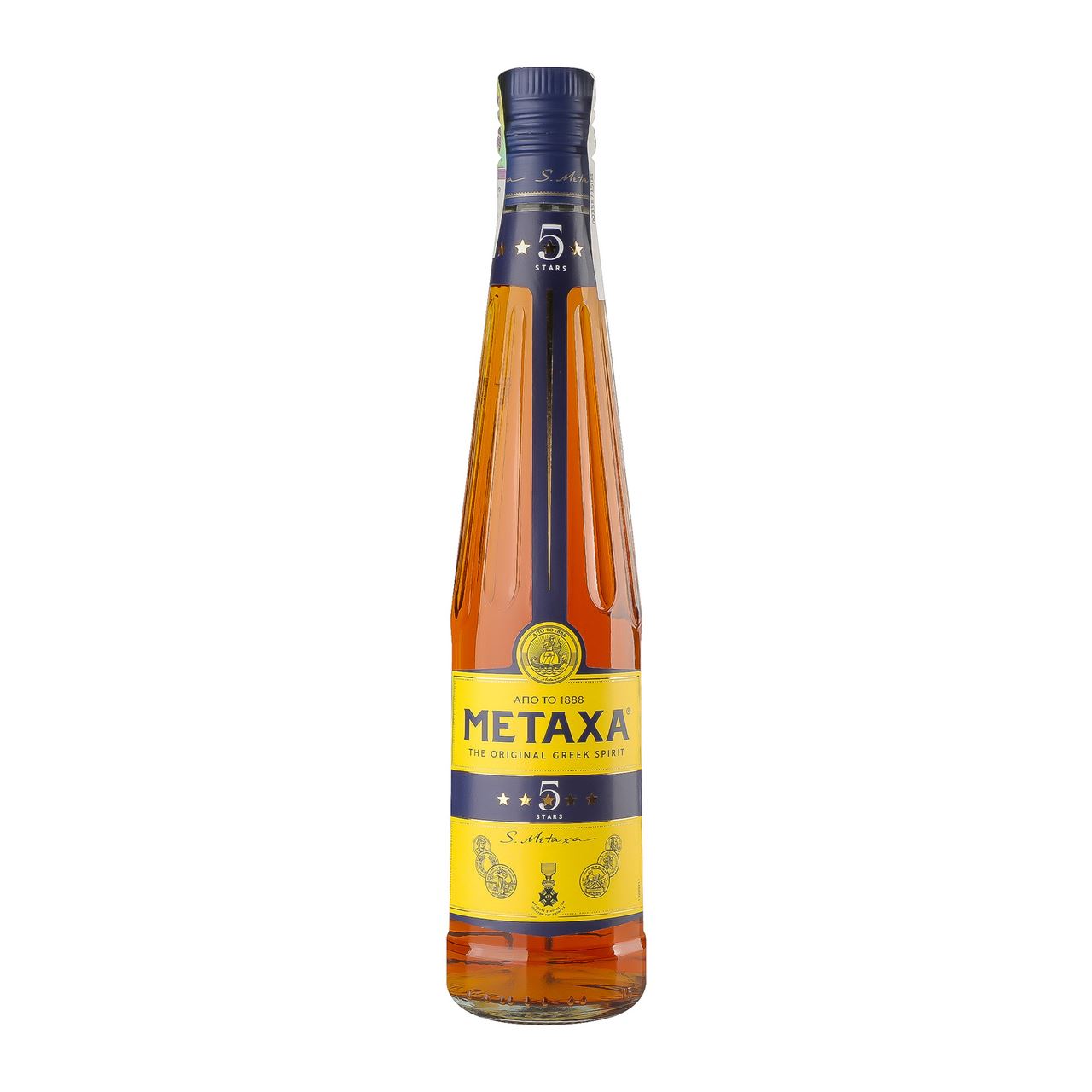 METAXA Напій алкогольный 5 зірок 38% 0,5л