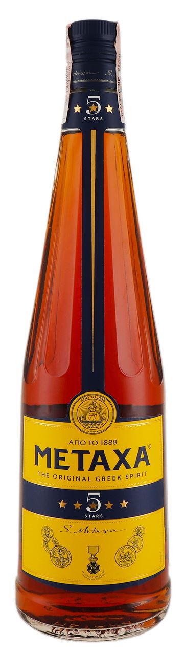 METAXA Напій алкогольний 5 зірок 38% 1л