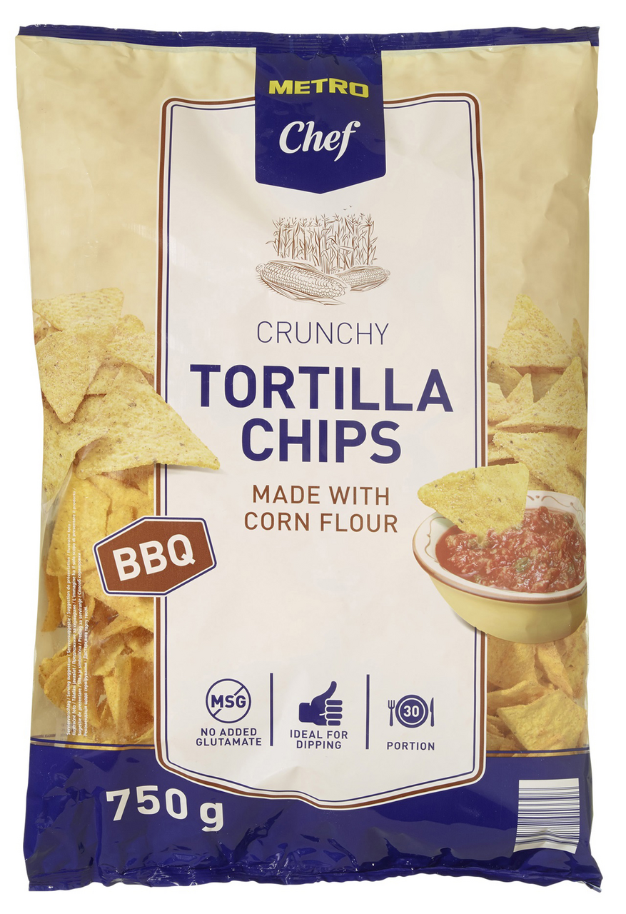 METRO Chef Чіпси кукурудзяні Tortilla зі смаком барбекю 750г