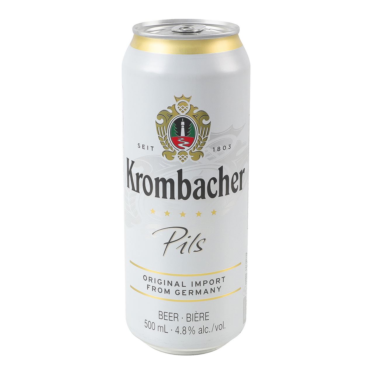 Krombacher Пиво Pils світле фільтроване пастерbp 4,8% 500мл