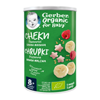 Gerber Снеки Organic пшеничні з бананами та малиною 35г