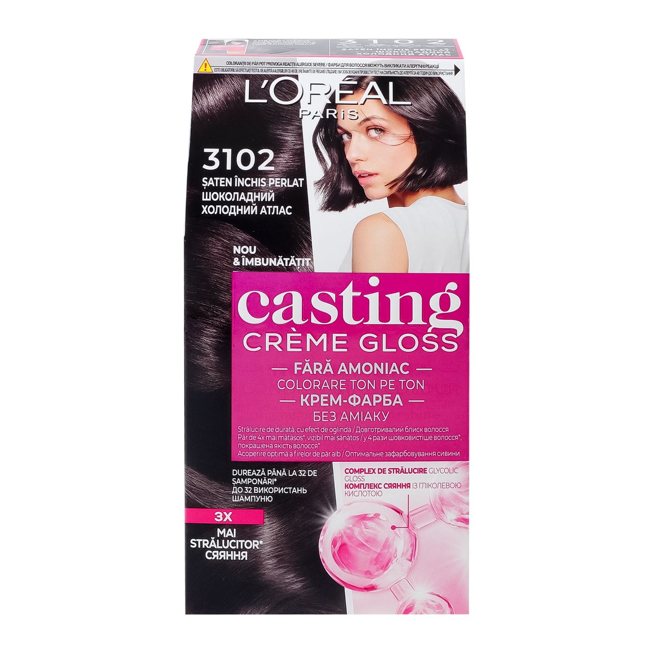 CASTING Créme Gloss Крем-фарба L`Orеal Paris №3102 1шт 0,12л