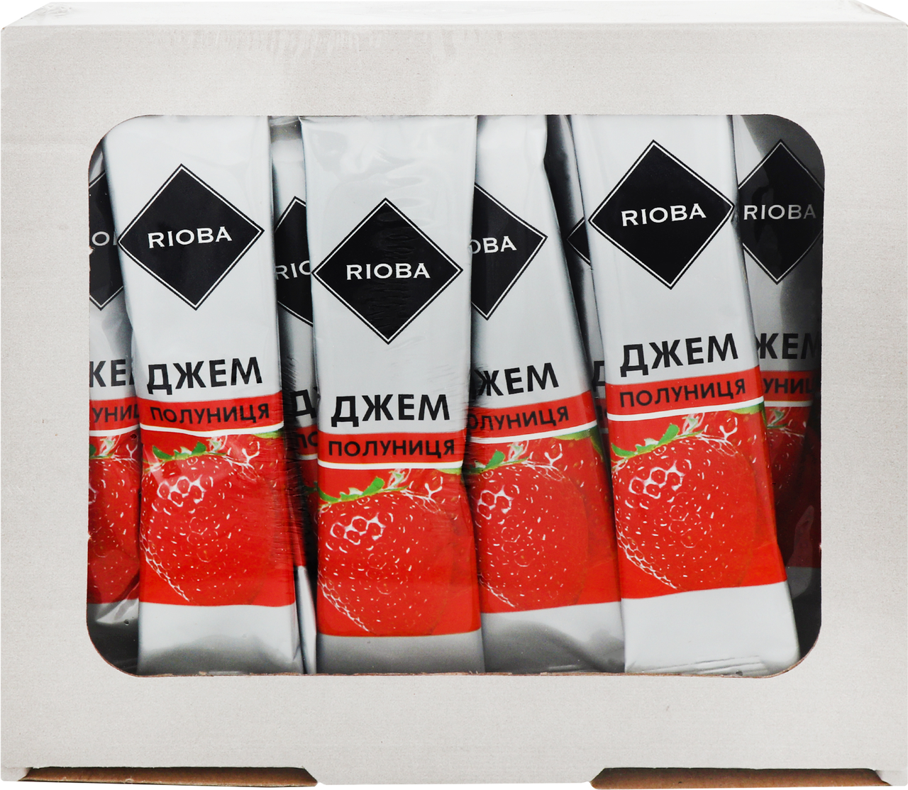 RIOBA Джем Полуниця 20г*30шт/уп 0,6кг