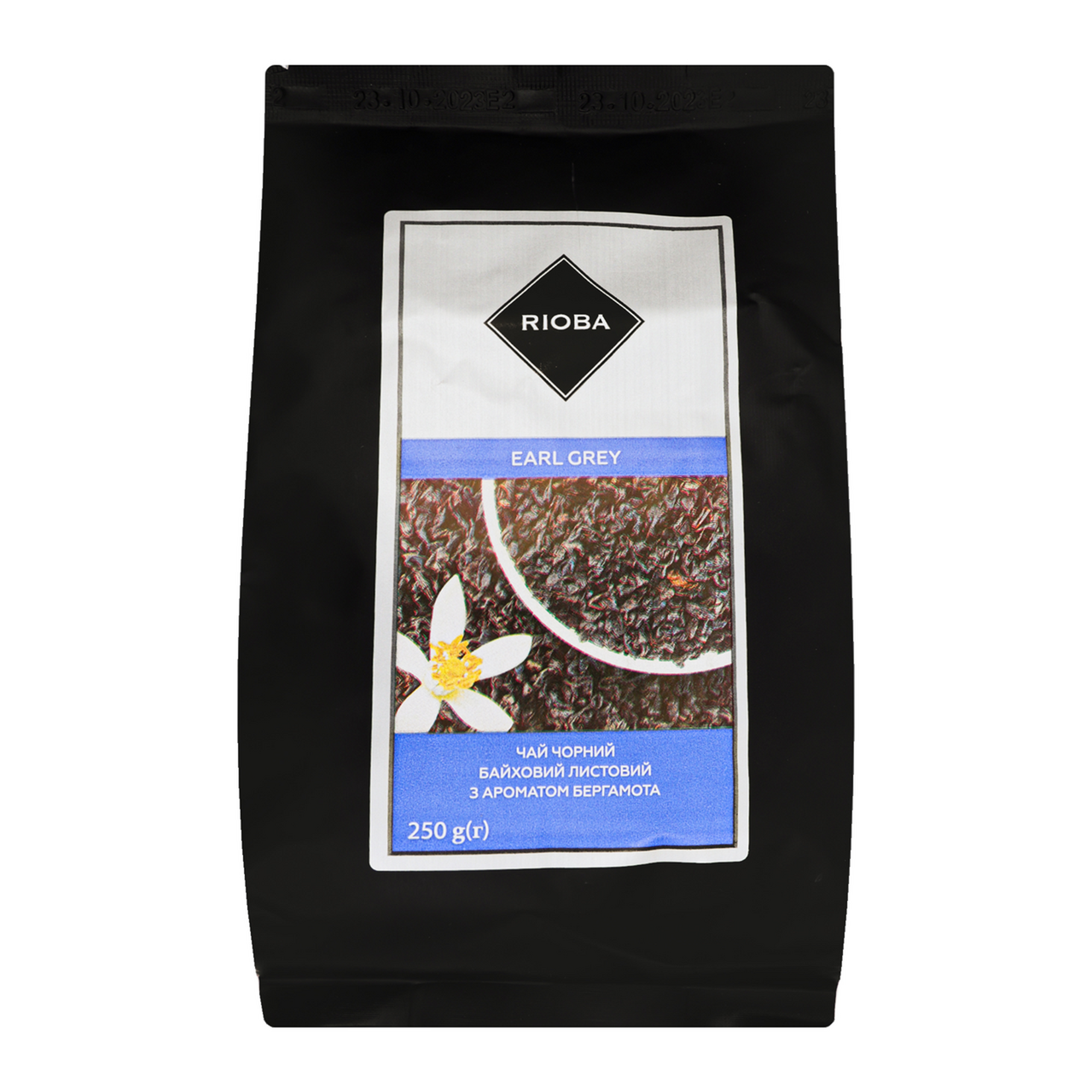 RIOBA Чай Earl Grey чорний листовий з аромат бергамоту 250г