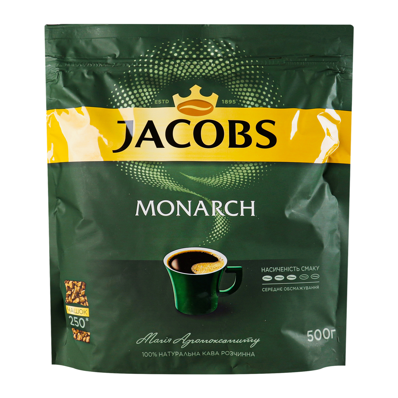 JACOBS Кава Monarch розчинна сублімована 500г