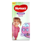 Підгузки-трусики Huggies Pants 6р д/дівчаток 15-25кг 44шт