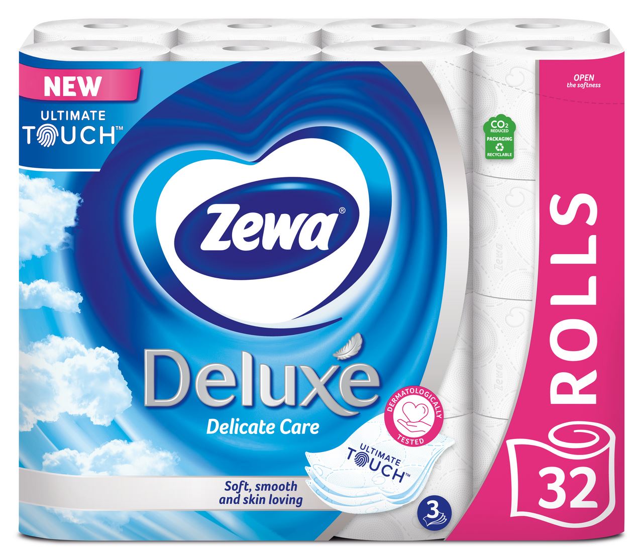 Zewa Папір туалетний Deluxe Delicate Care 32шт/уп