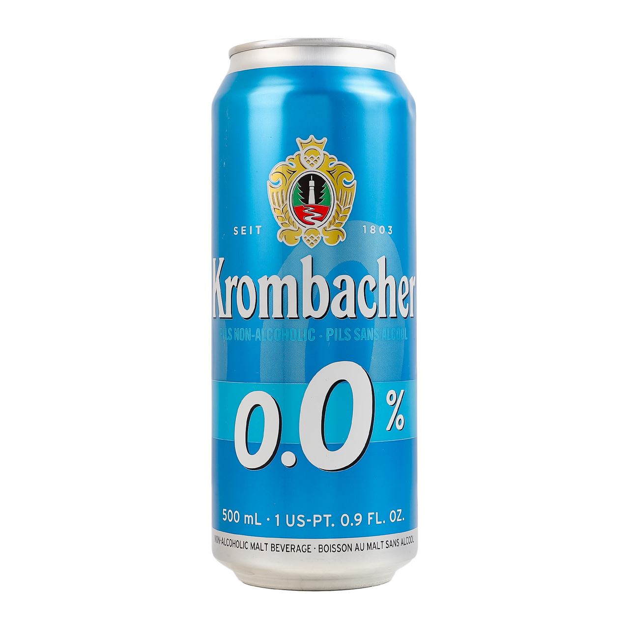 Krombacher Пиво Pils безалкогольне фільтроване 0% 0,5л ж/б