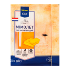 Сир Metro Chef Мімолет напівтвердий скибочками 42% 100г