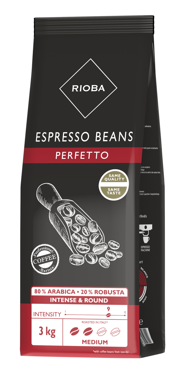 RIOBA Кава Espresso натуральна смажена в зернах 3кг
