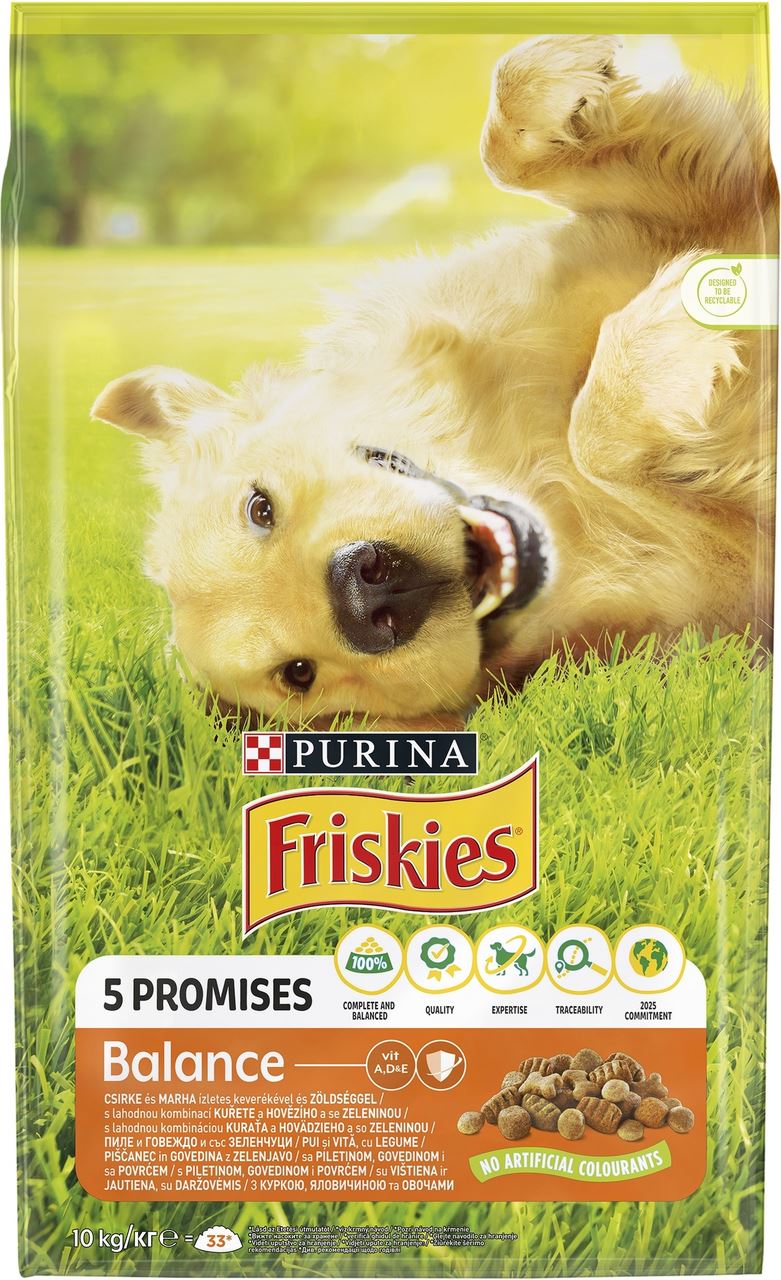 Friskies Корм сухий Balance з курк та овочами для собак 10кг