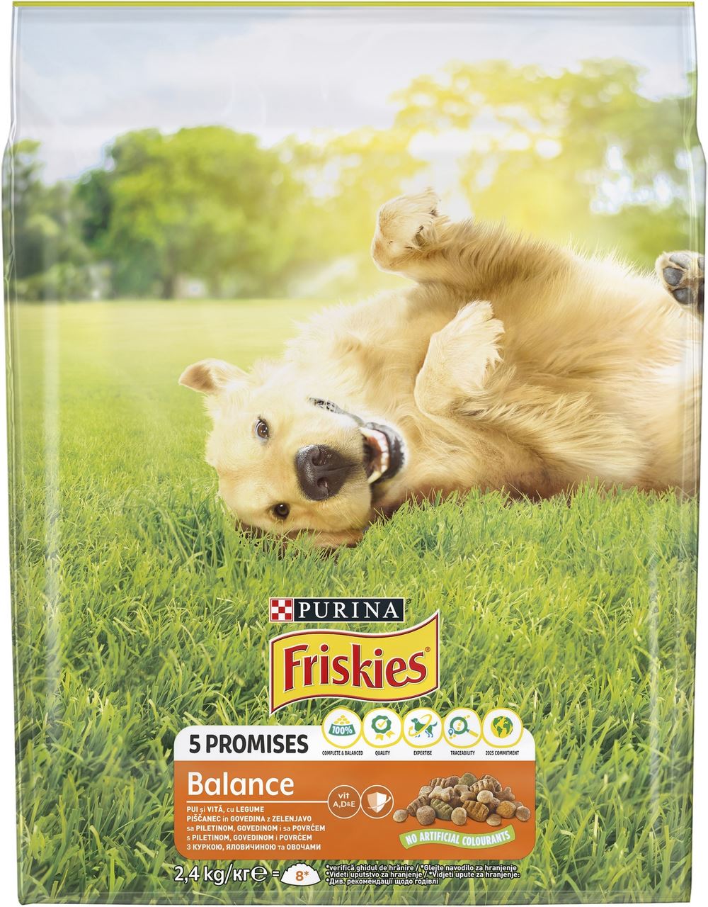 Friskies Корм сухий Balance для собак з курк та овочам 2,4кг