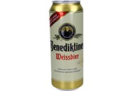 Пиво Benediktiner Weissbier пшеничне світл 5,4% 0,5л*6шт ж/б