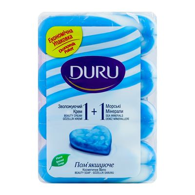 Duru Мило з морськими мінералами та зволожуючим кремом 4*80г