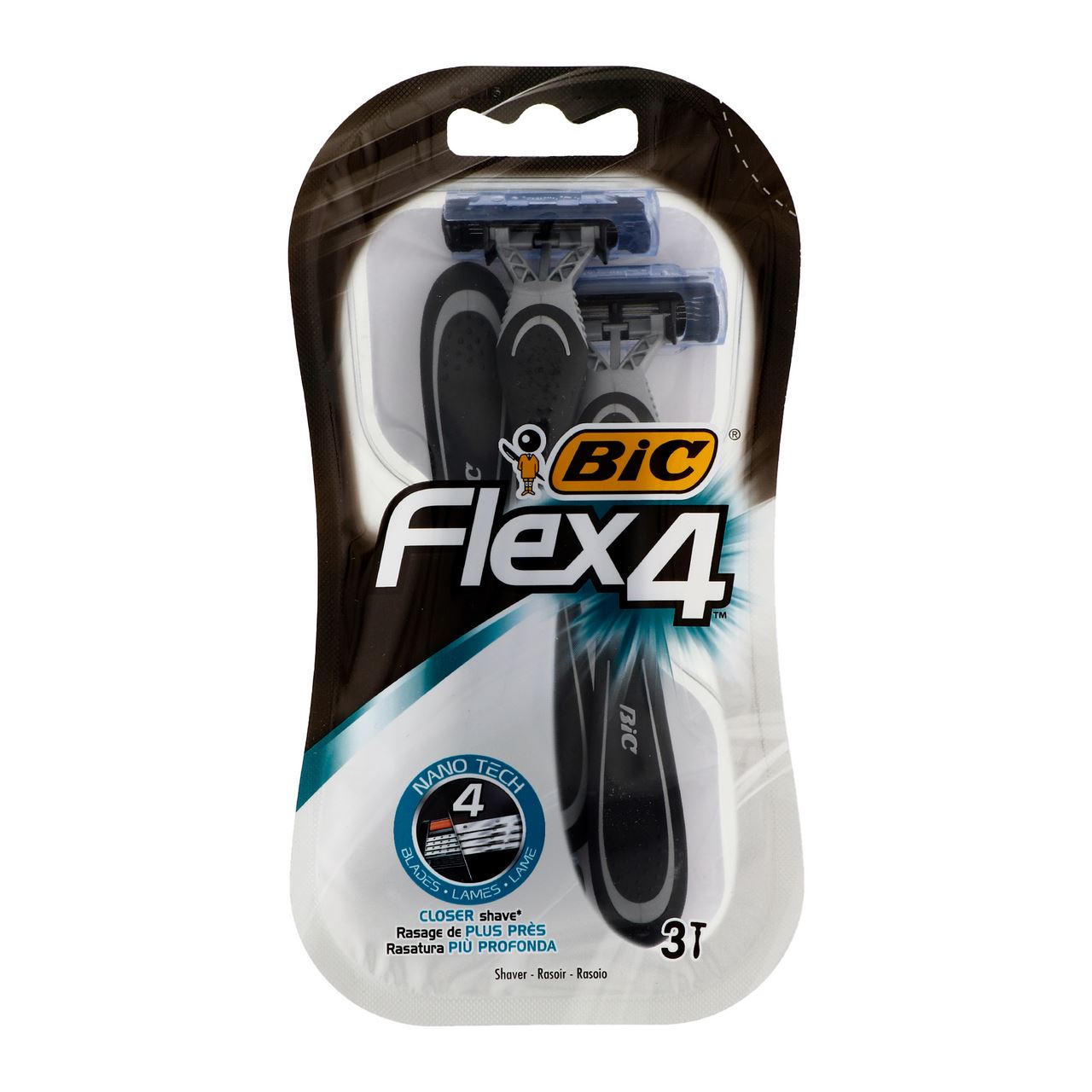 BiC Бритва Flex 4 4 леза без змінних картриджів 3шт