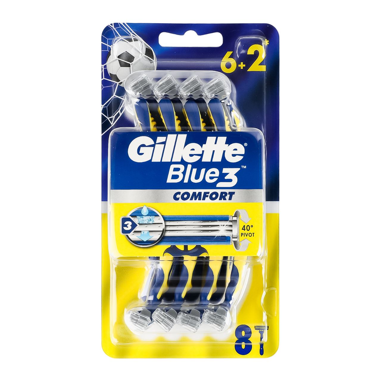 Gillette Бритви одноразові Blue 3 Comfort 8шт