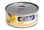 Тунець Flokos в соняшниковій олії 160г