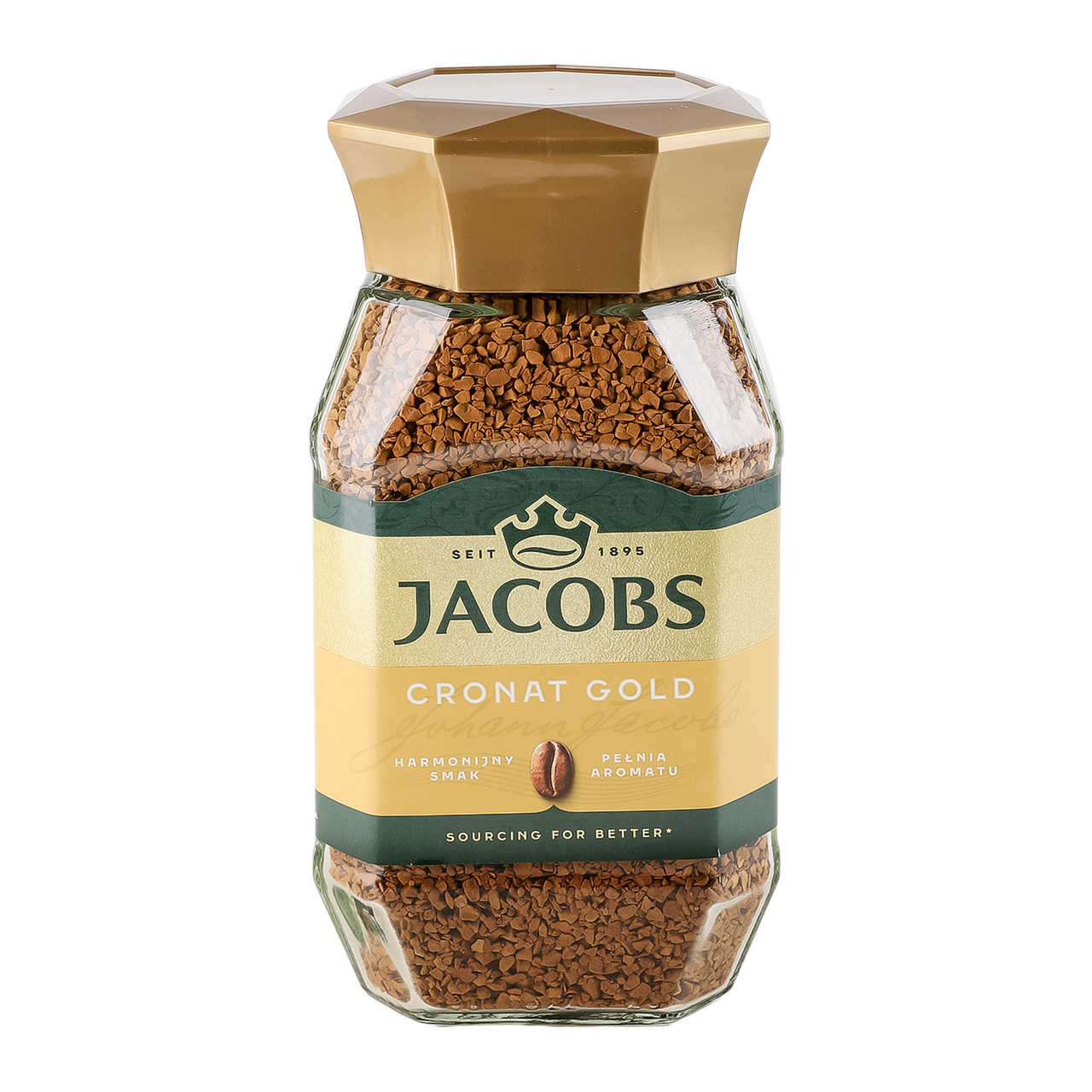 JACOBS Кава Cronat Gold натуральна розчинна сублімована 200г