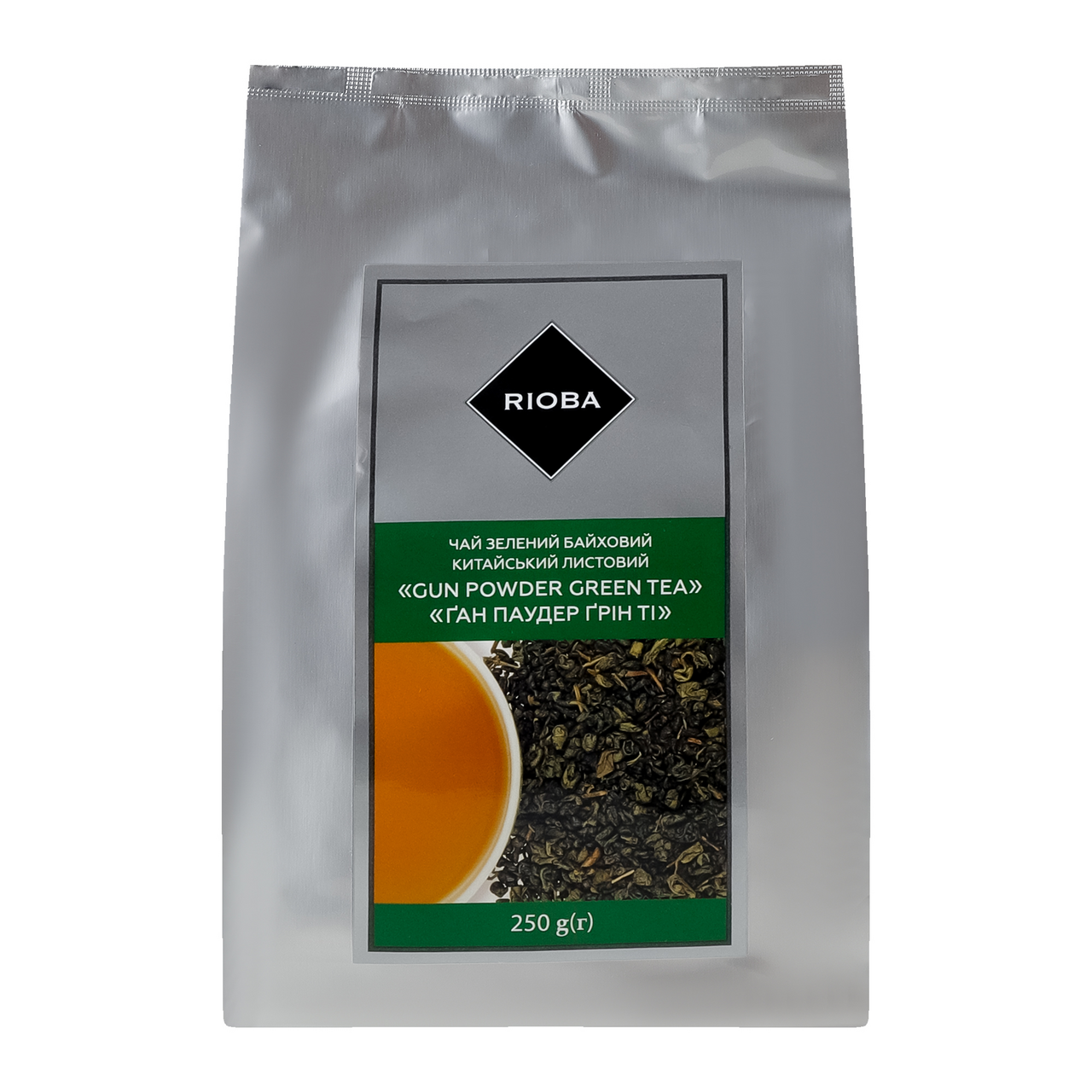 RIOBA Чай Gun powder green tea зелений листовий 250г
