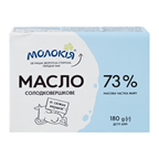 Масло Молокія солодковершкове селянське 73% 180г