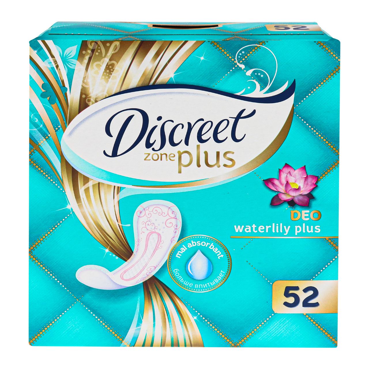 Discreet Прокладки щоденні ZonePlus Waterlily 52шт/уп