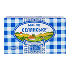 Масло Селянське солодковершкове селянське 72.5% 180г