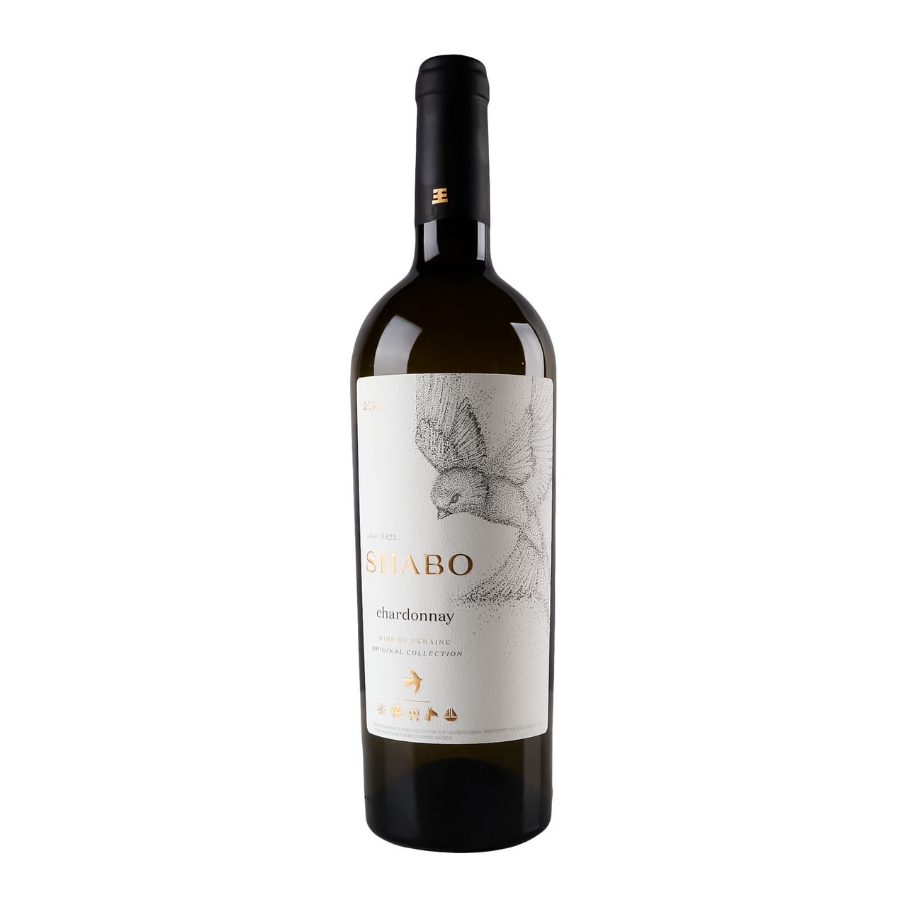 Shabo Вино Chardonnay біле сухе 12.3% 0.75л