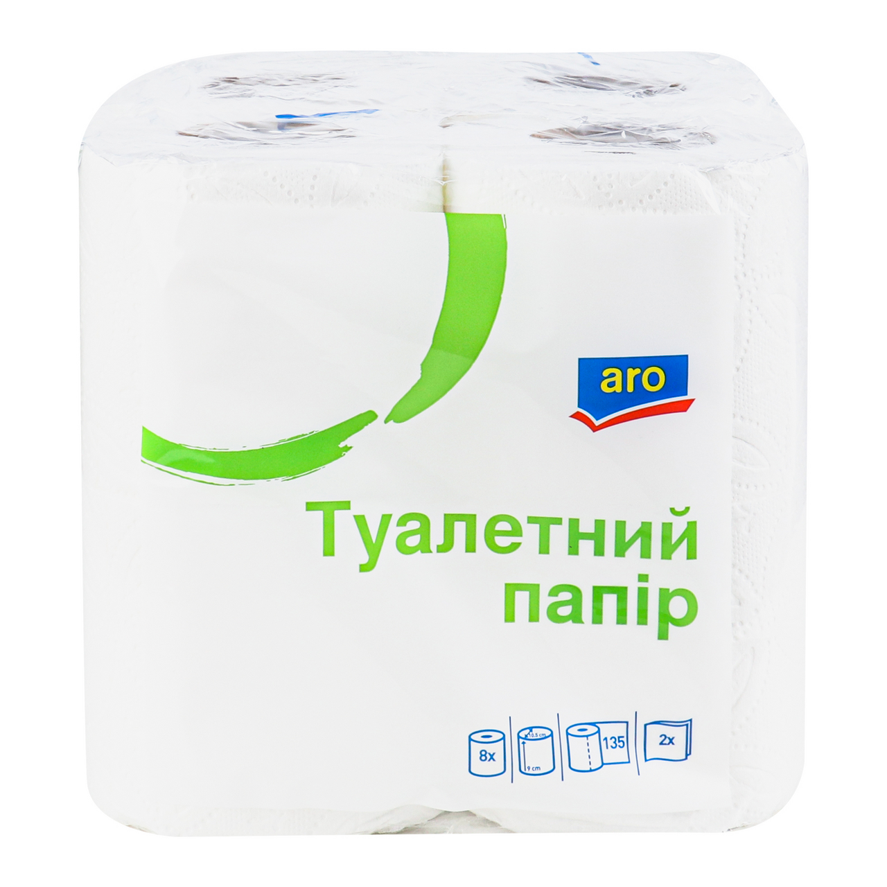 aro Папір туалетний 2-х шaroвий 8шт/уп
