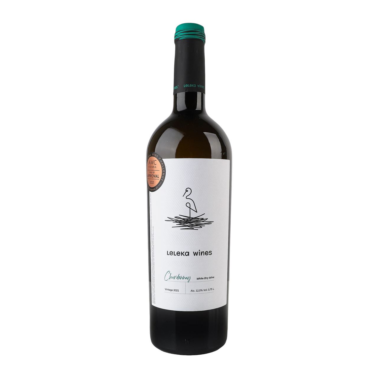 Leleka Wines Вино Chardonnay біле сухе 12% 0.75л