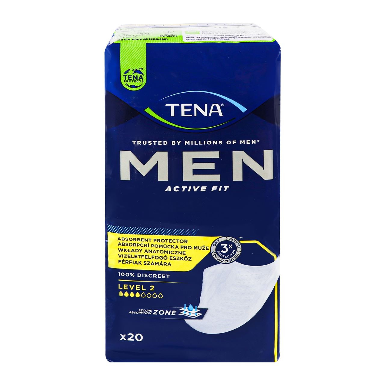 Tena Прокладки Men Active Fit урологічні для чоловіків L 20шт