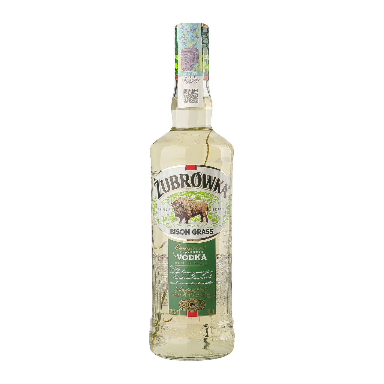 Zubrowka Напій алкогольний Bison Grass 37,5% 0,5л