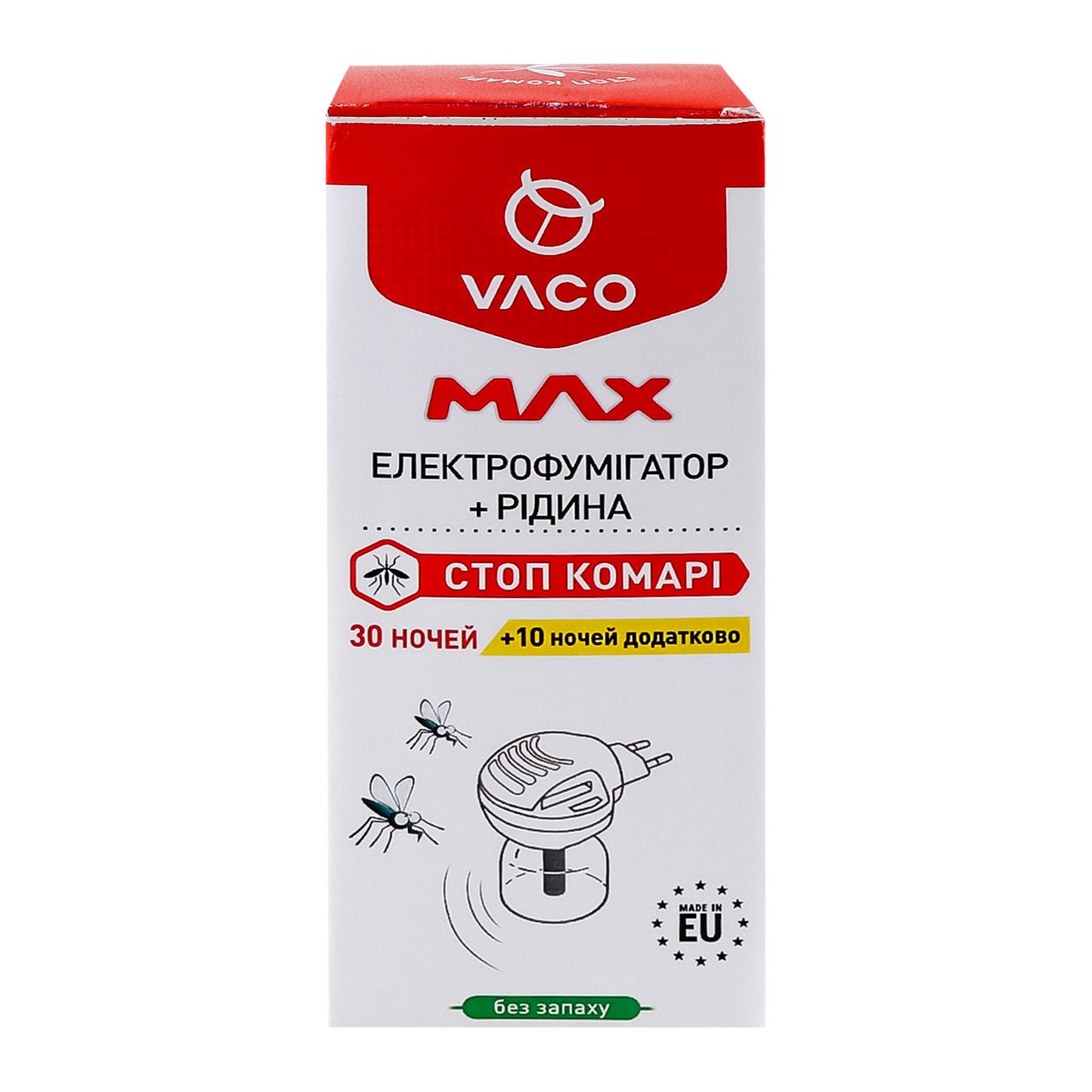 Vaco Електрофумігатор Max з рідиною від комарів 30мл