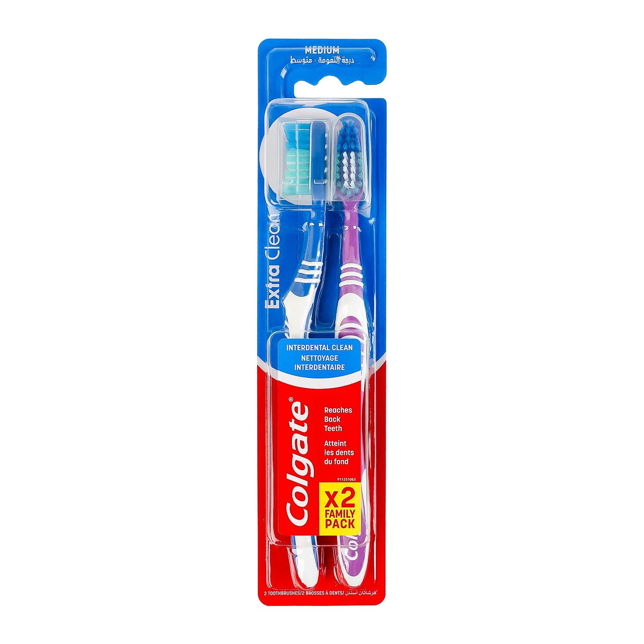 Colgate Щітка зубна Extra Clean Medium 2шт/уп