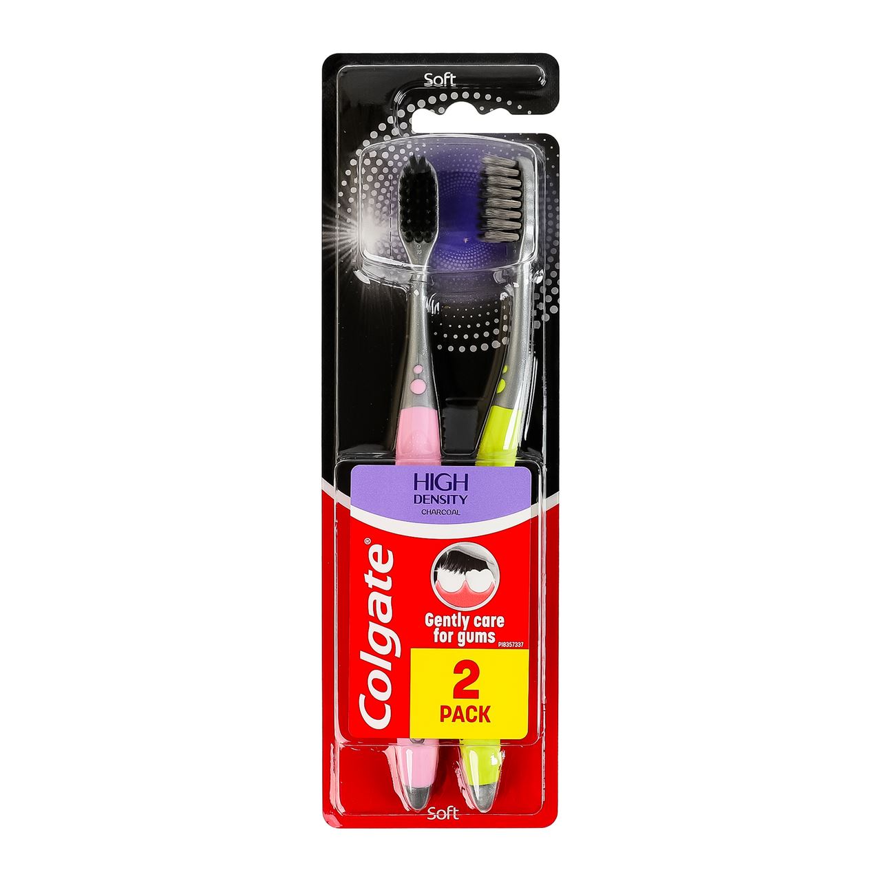 Colgate Щітка зубна High Density Charcoal Soft 2шт