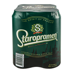 Пиво Staropramen світле пастеризоване 4.2% 4*0.48л/уп