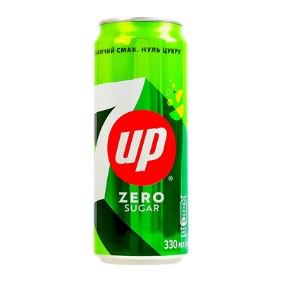 METRO 7up Напій безалкогольний Zero Sugar с/газ 24 х 0,33л