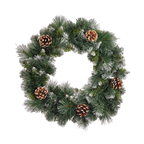 Tarrington House Вінок засніжений з шишками 45см