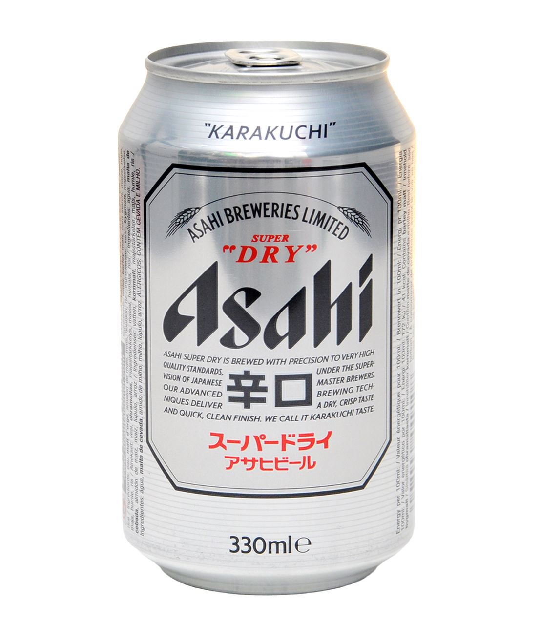 Asahi Пиво Супер Драй світле пастеризоване 0,33л