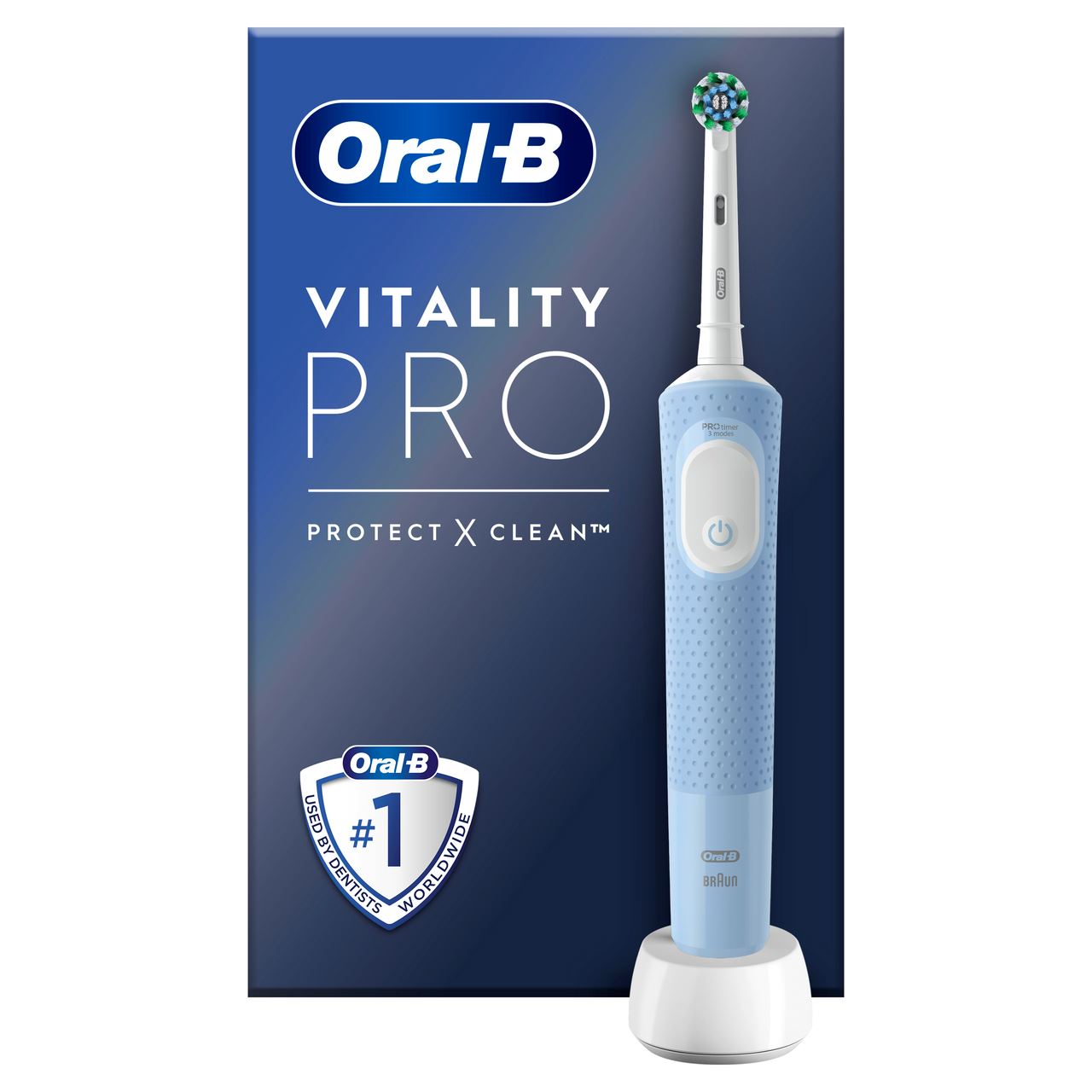 Oral-B Щітка електрична Vitality Pro Protect clean блакитна