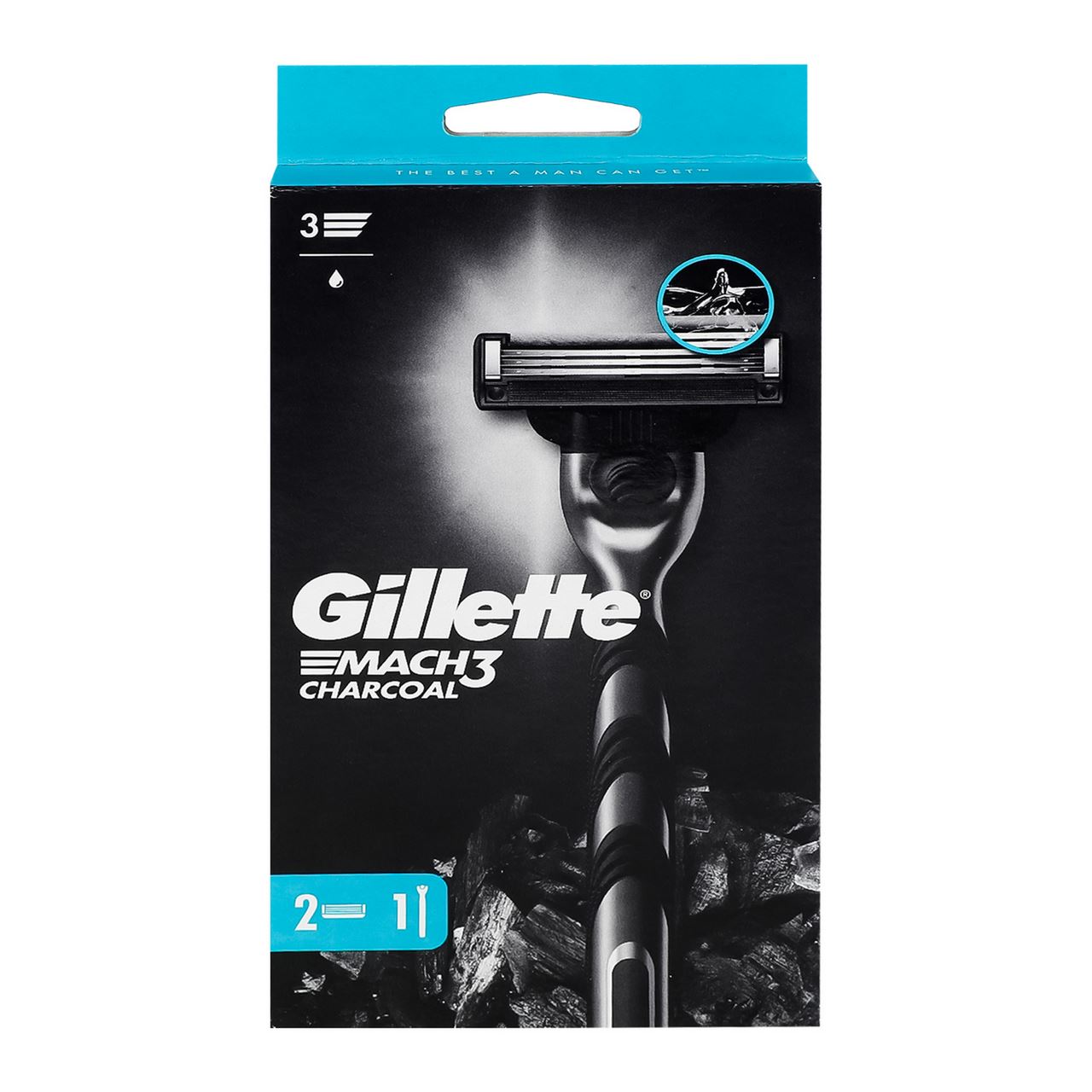Gillette Бритва Mach3 Charcoal зі змінними касетами 1шт