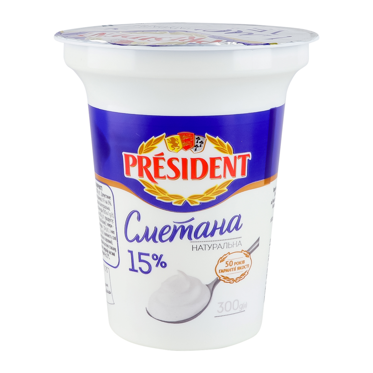 PRÉSIDENT Сметана 15% 300г