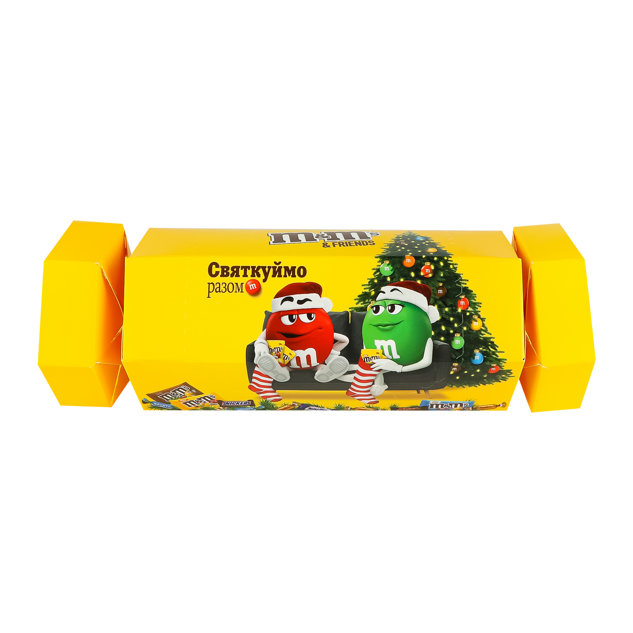 M&M's Набір печива цукерок Friends Новорічна цукерка 227.5г