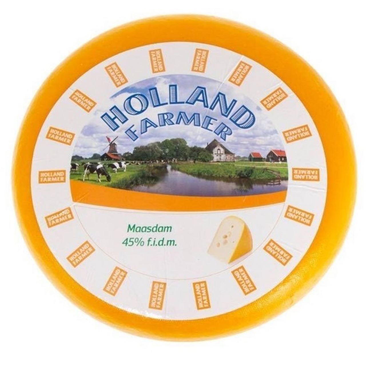 Holland Farmer Сир Маасдам в парафіні 45% голова кг