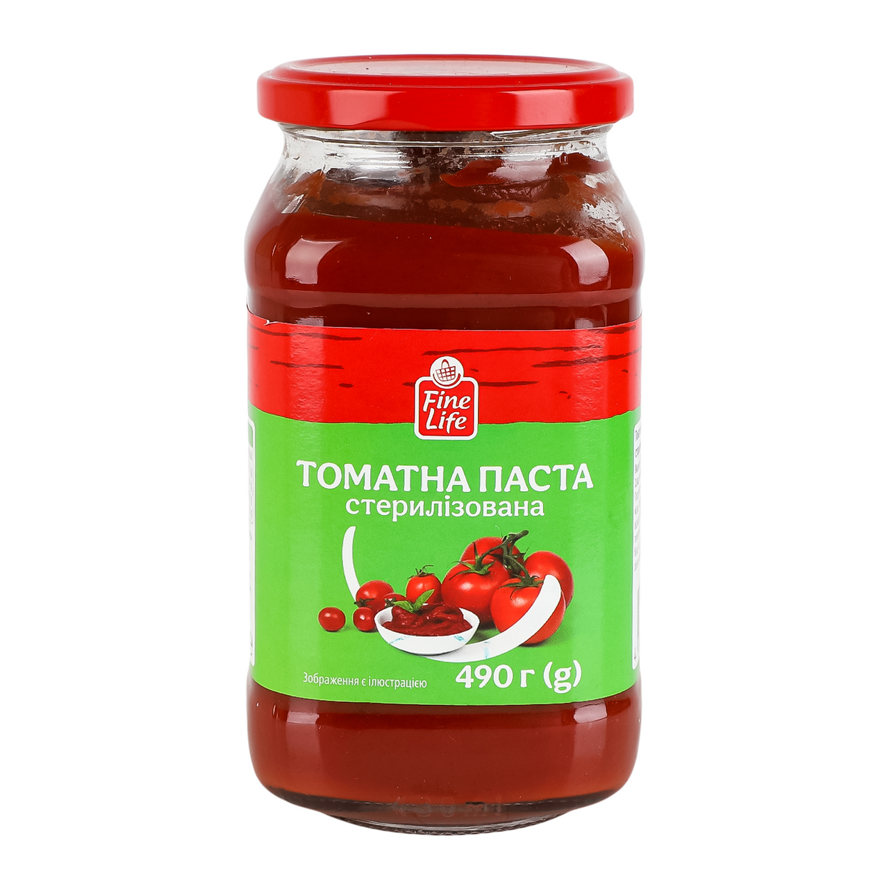 Fine Life Паста томатна стерилізована 25% 490г