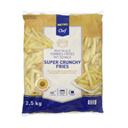 METRO Chef Картопля фрі Super Crunchy обсмаж зі шкіркою 11x11мм заморожена 2,5кг