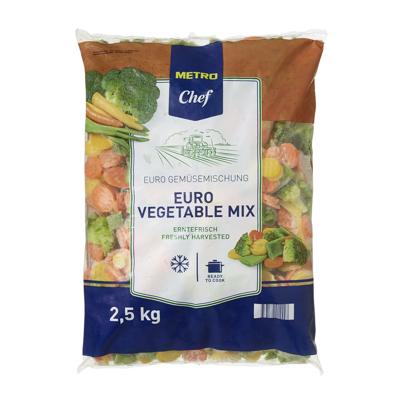 METRO Chef Суміш овочева швидкозаморожена Euro Mix 2,5кг