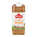 Вершки Ферма Відбірні ультрапастеризовані 20% 505г
